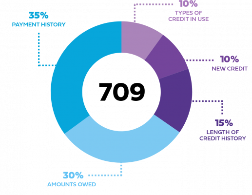 Parts of a FICO Score